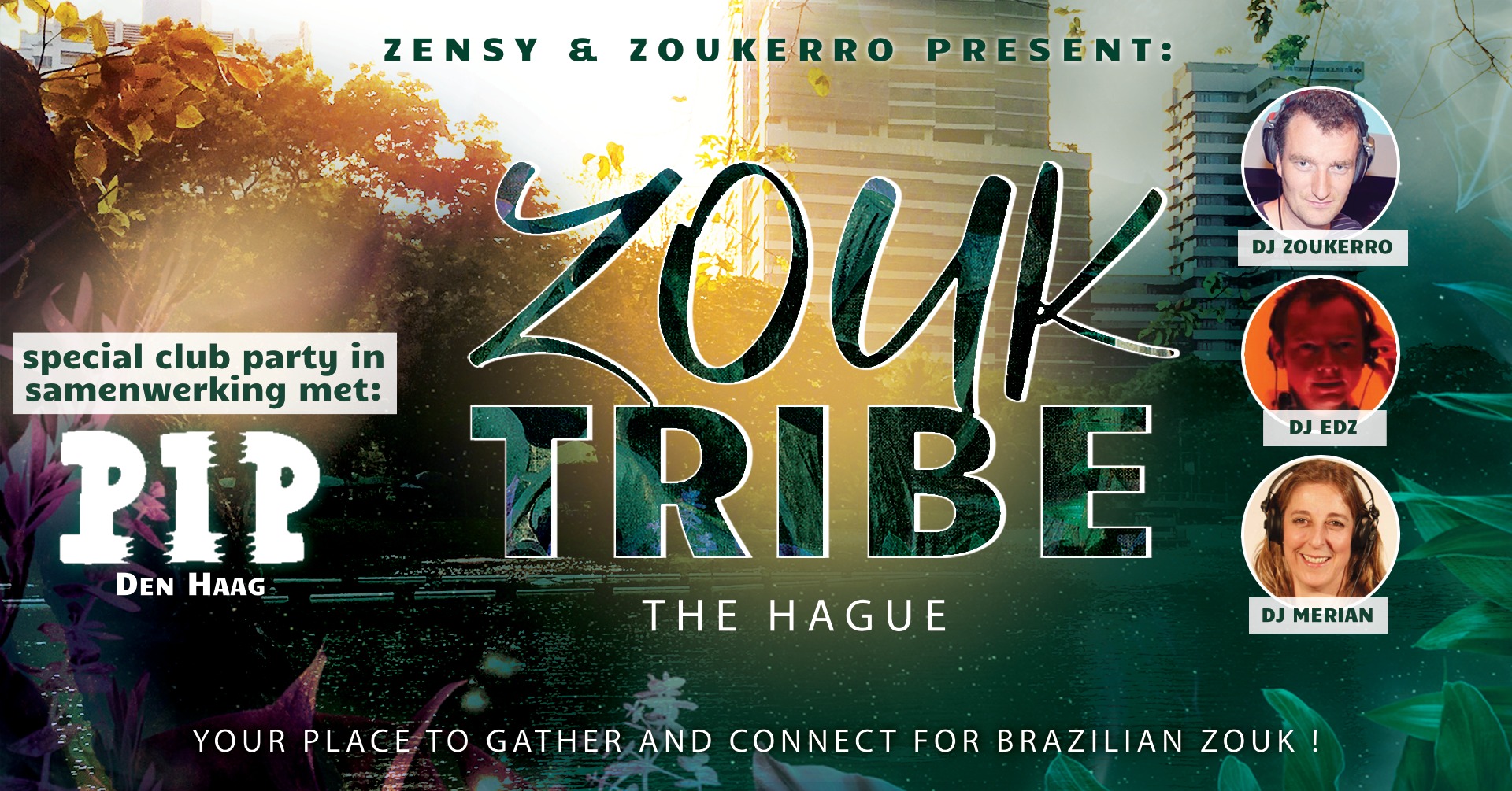 Zouk Tribe los in PIP Den Haag: Braziliaanse Zouk beats, gezelligheid, en gratis parkeren! Kom en join the tribe!